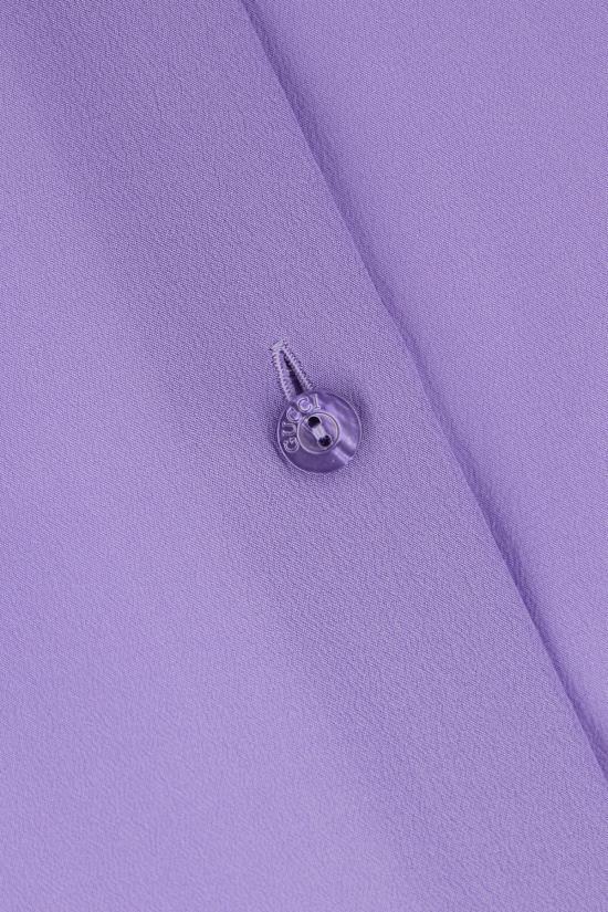 25FW 구찌 실크 크레이프 드 씬 셔츠 853004Z7AXX5007 PURPLE - GUCCI
