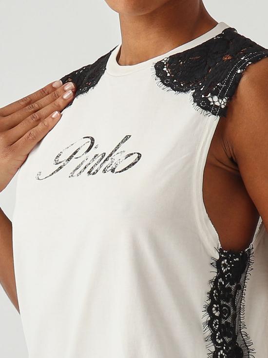 26SS 핑코 민소매 티셔츠 106562A383 Z07 White - PINKO