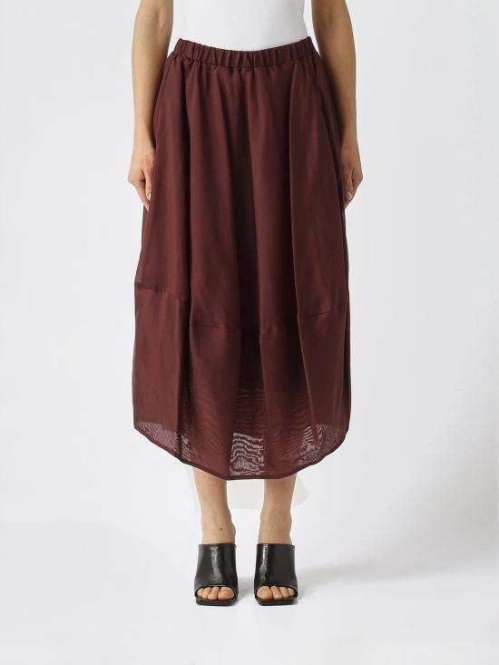 26SS 메이메이즈 롱 스커트 M6EF12 881 Burgundy