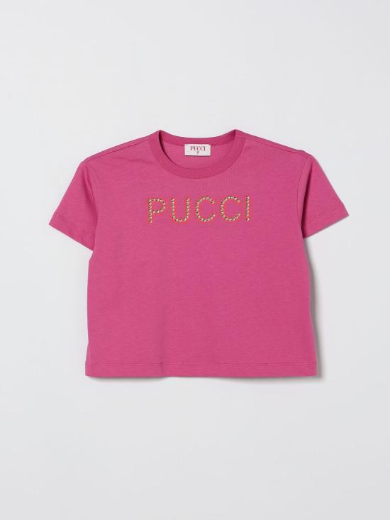 26SS [키즈] 푸찌 티셔츠 PY8B31Z3672 570 Violet