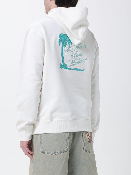 26SS 드롤드무슈 후드 티셔츠 KHO204CO127 OW White - DROLE DE MONSIEUR