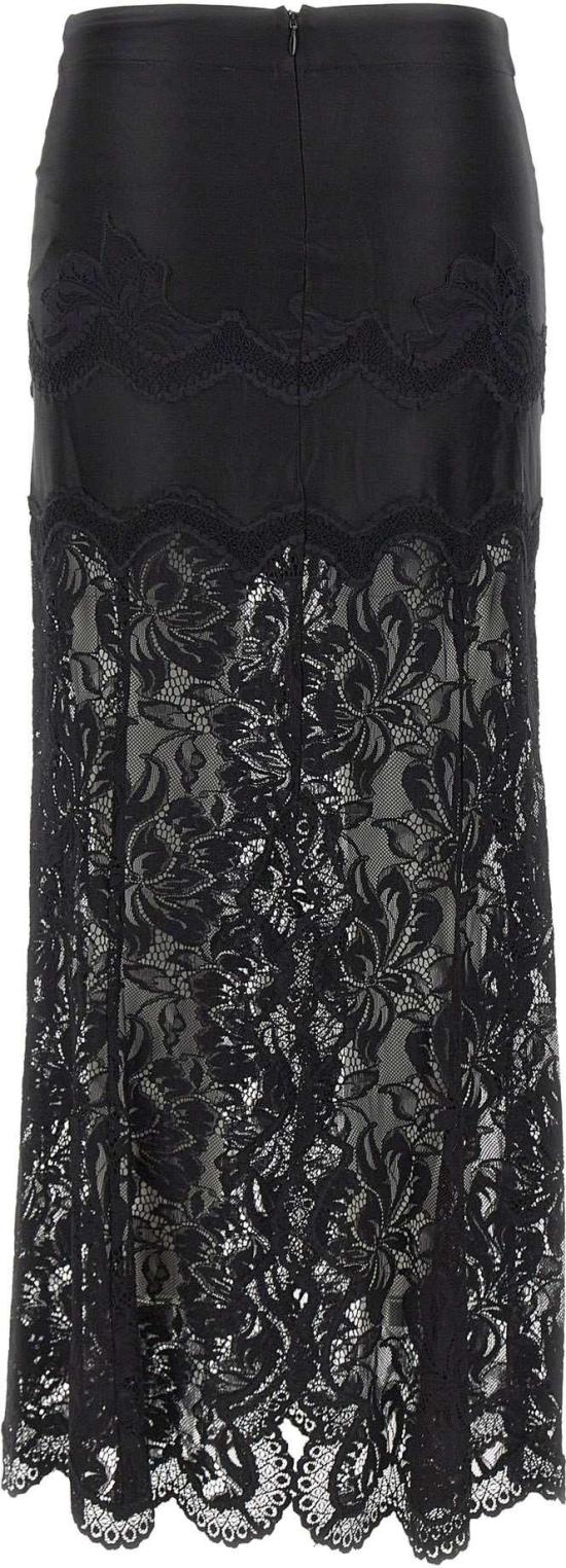 26SS 파코라반 롱 스커트 26PJJU021PA0170P001 BLACK - PACO RABANNE