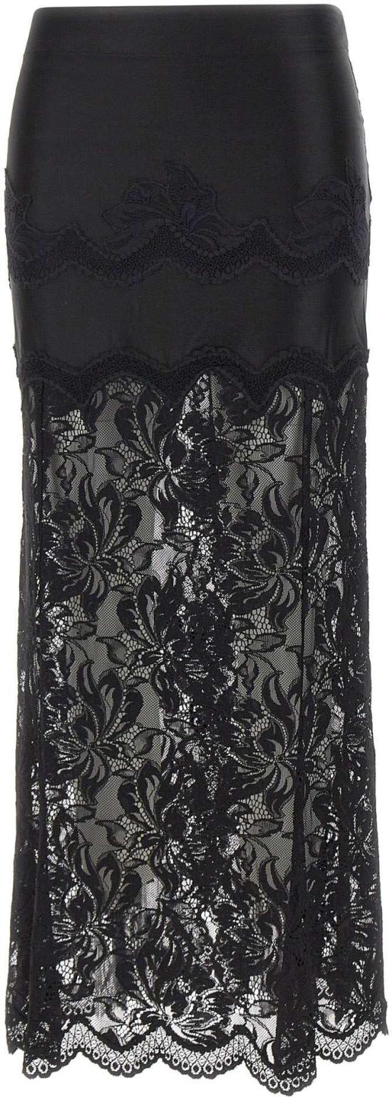 26FW 파코라반 롱 스커트 26PJJU021PA0170P001 BLACK