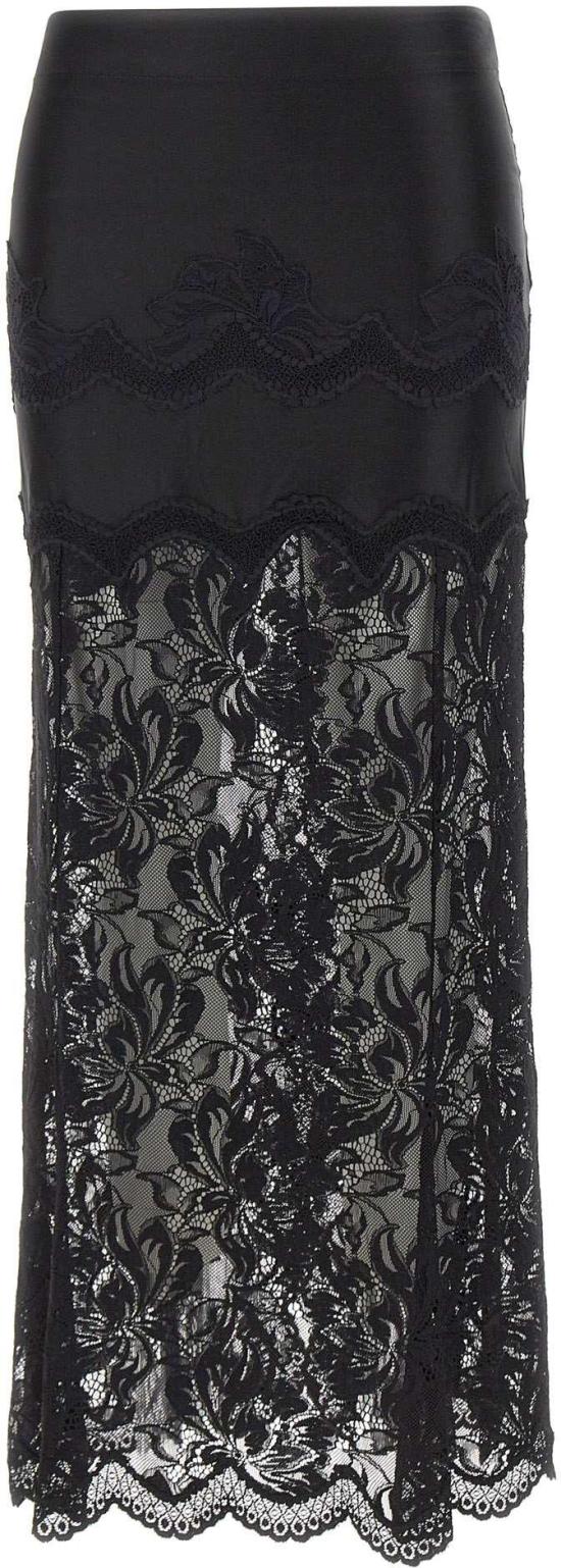 26SS 파코라반 롱 스커트 26PJJU021PA0170P001 BLACK