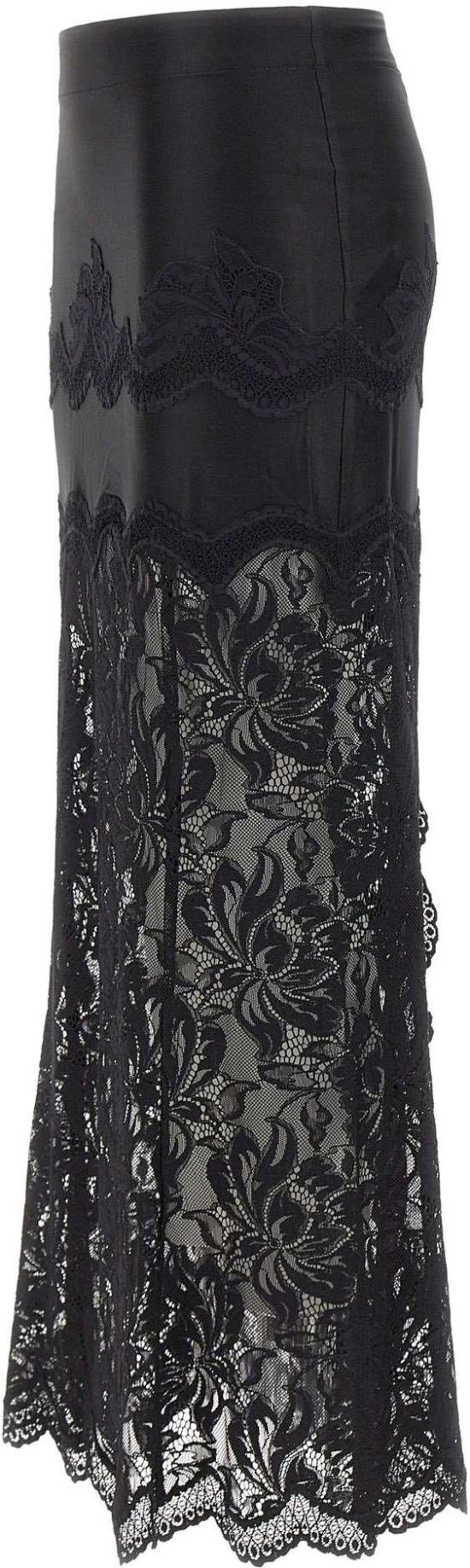 26SS 파코라반 롱 스커트 26PJJU021PA0170P001 BLACK - PACO RABANNE