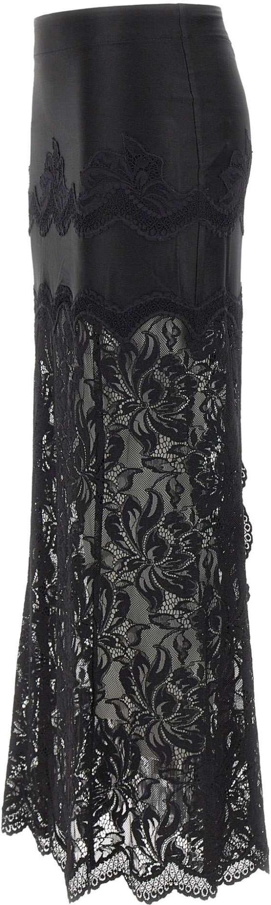 26FW 파코라반 롱 스커트 26PJJU021PA0170P001 BLACK - PACO RABANNE