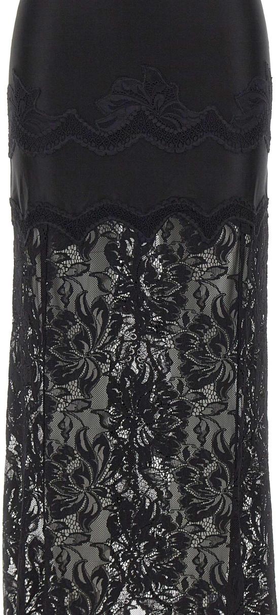 26SS 파코라반 롱 스커트 26PJJU021PA0170P001 BLACK - PACO RABANNE