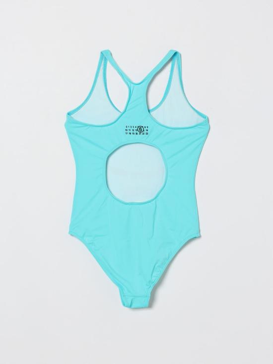 26SS [키즈] MM6 메종마르지엘라 원피스 수영복 M60991MM00P M6809 Blue - MM6 MAISON MARGIELA