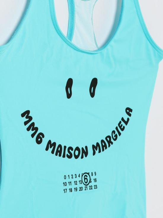 26SS [키즈] MM6 메종마르지엘라 원피스 수영복 M60991MM00P M6809 Blue - MM6 MAISON MARGIELA