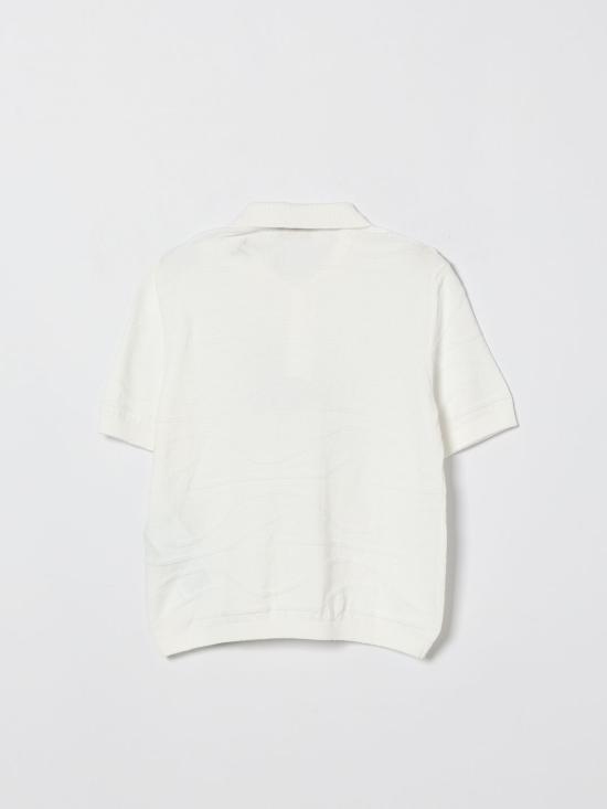 26SS [키즈] 폴앤샤크 폴로 셔츠 WUW002LHE85 10101 White - PAUL & SHARK