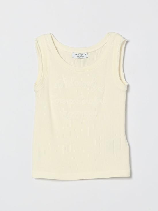 26SS [키즈] 필로소피 티셔츠 I1G6147212 0001 Yellow Cream