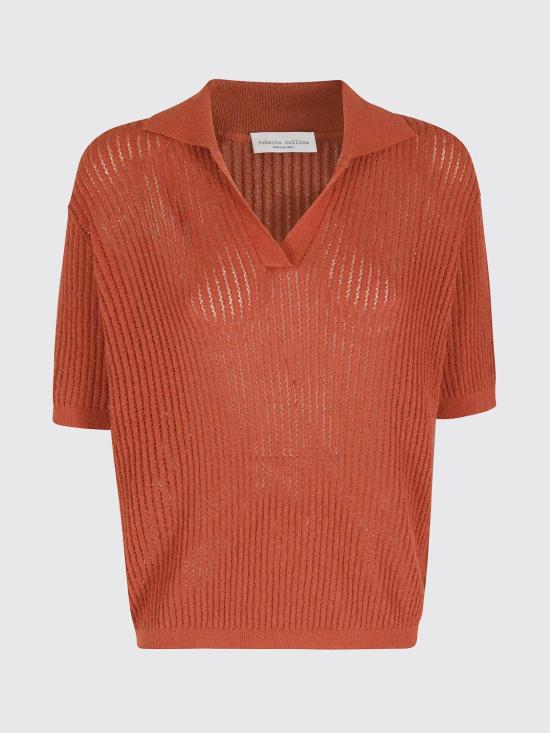 26SS 로베르토 콜리나 폴로 티셔츠 261FXA20024 BRICK Red - ROBERTO COLLINA