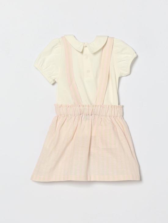 26SS [키즈] 모스키노 오버롤 MAG00ZLUE01 86111 White - MOSCHINO