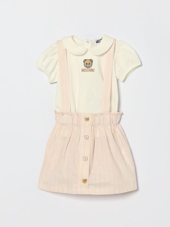 26SS [키즈] 모스키노 오버롤 MAG00ZLUE01 86111 White