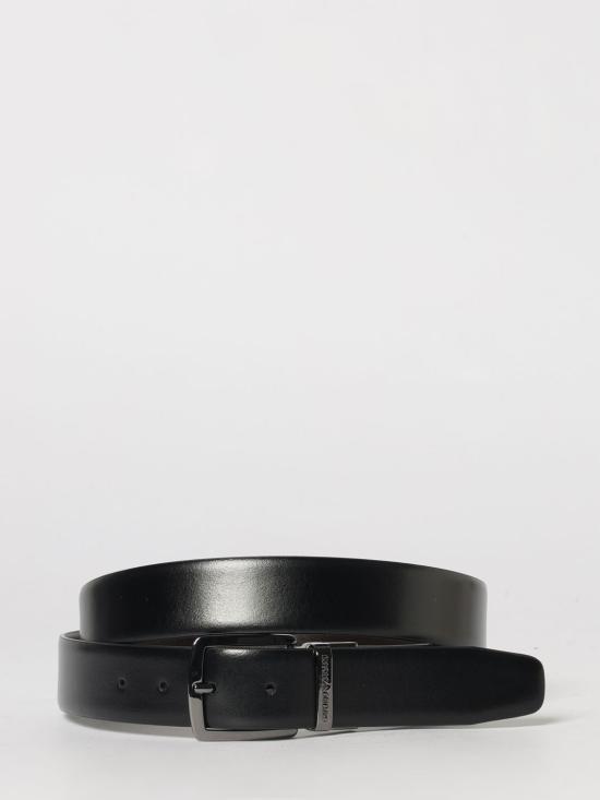 26SS 엠포리오 아르마니 가죽 벨트 Y4S576Y748I 88044 Black