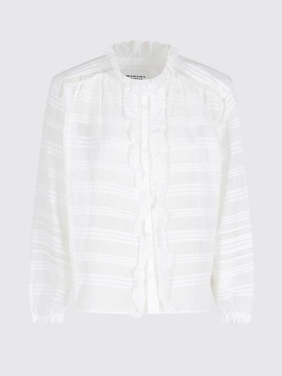 26SS 이자벨마랑에뚜왈 블라우스 HT0817FAD1J05E 20WH White - ISABEL MARANT ETOILE