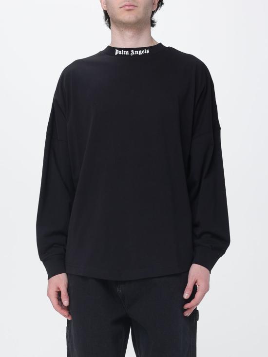 26SS 팜앤젤스 긴팔 티셔츠 PMAB059S26JER001 1003 Black