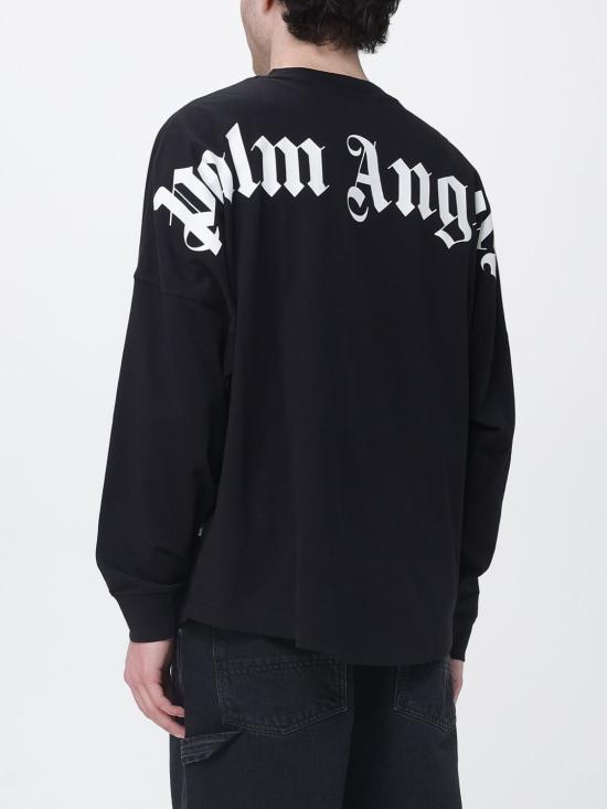 26SS 팜앤젤스 긴팔 티셔츠 PMAB059S26JER001 1003 Black - PALM ANGELS