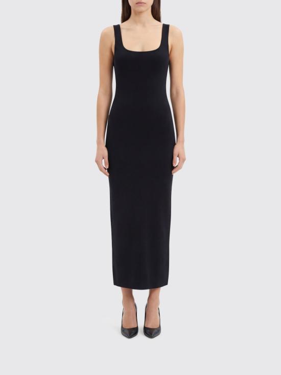 26SS 엔타이어 스튜디오 롱 원피스 ESSS26DR03237 0015 Black