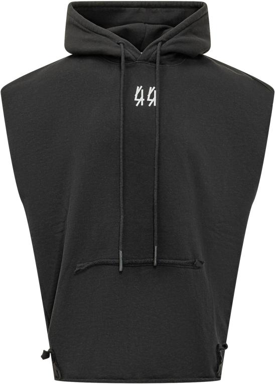 26SS 44레이블 후드 티셔츠 B0030578FA580P767 BLACK