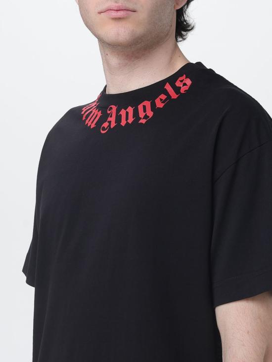 26SS 팜앤젤스 반팔 티셔츠 PMAA109S26JER008 1025 Black 1 - PALM ANGELS