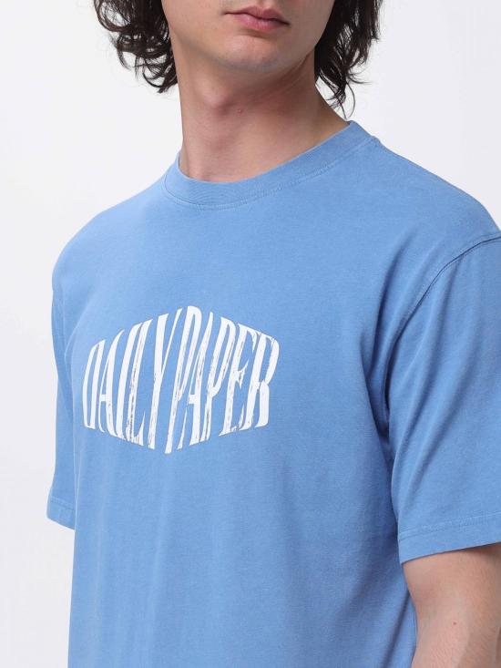 26SS 데일리 페이퍼 반팔 티셔츠 2610031 637 Blue - DAILY PAPER