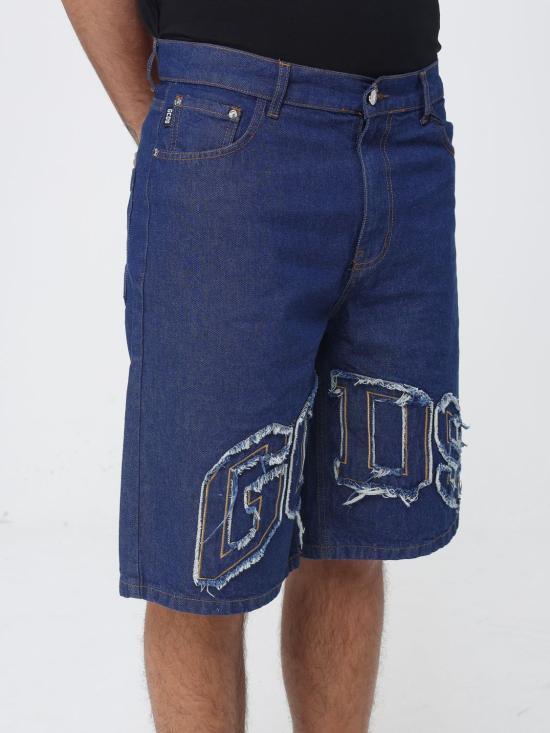 26SS 지씨디에스 데님 숏팬츠 C1MWQLL223D073 777E Blue - GCDS