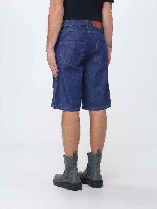 26SS 지씨디에스 데님 숏팬츠 C1MWQLL223D073 777E Blue - GCDS