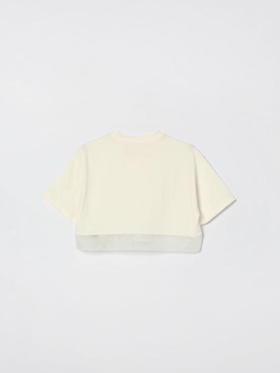 26SS [키즈] 미스블루마린 티셔츠 BFTS0200JF031 0000 Yellow Cream - MISS BLUMARINE