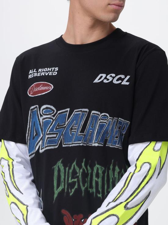 26SS 디스클레이머 긴팔 티셔츠 26EDS55447 NER Black - DISCLAIMER