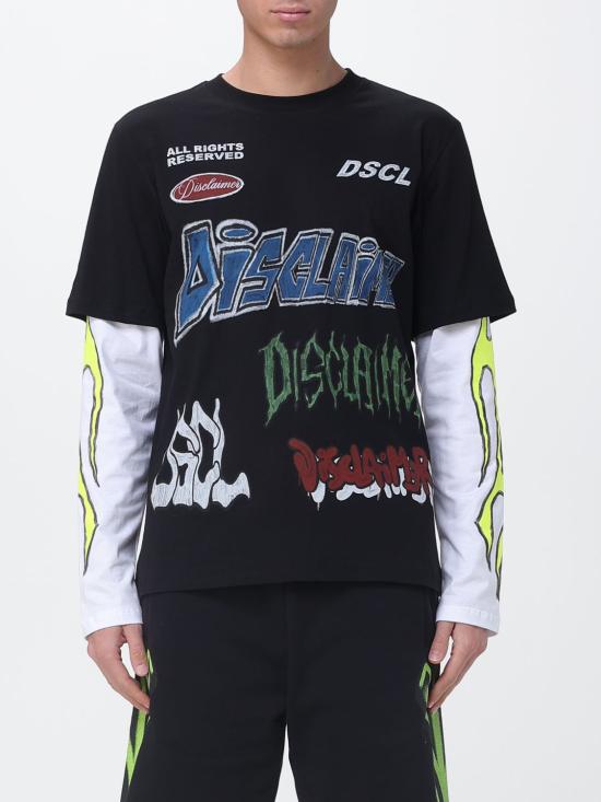 26SS 디스클레이머 긴팔 티셔츠 26EDS55447 NER Black