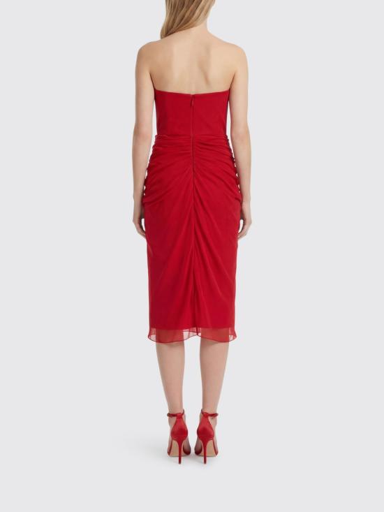 26SS 캐롤리나 헤레라 롱 원피스 R2611N550SCH 015 Red - CAROLINA HERRERA