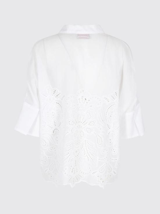 26SS 에르마노 피렌제 블라우스 D48EK022EN0 BIANCO White - ERMANNO FIRENZE