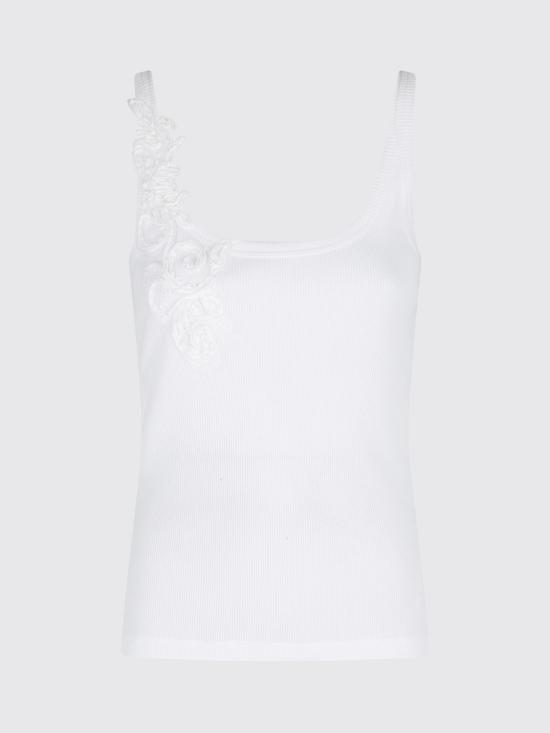 26SS 에르마노 피렌제 민소매 티셔츠 D48EL033EG0 MF010 White - ERMANNO FIRENZE