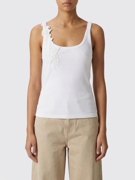 26SS 에르마노 피렌제 민소매 티셔츠 D48EL033EG0 MF010 White