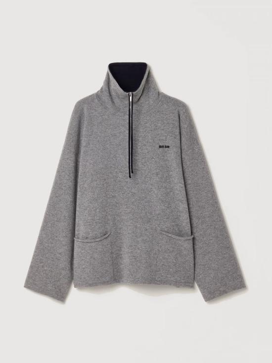 26SS 미우미우 긴팔 티셔츠 MMR462SOOO18YX F0MZQ Grey