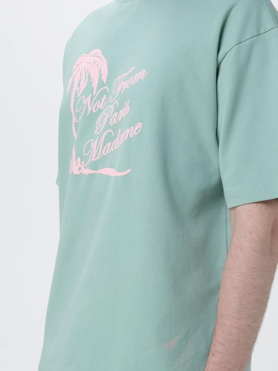 26SS 드롤드무슈 반팔 티셔츠 KTS297CO002 WG Green - DROLE DE MONSIEUR