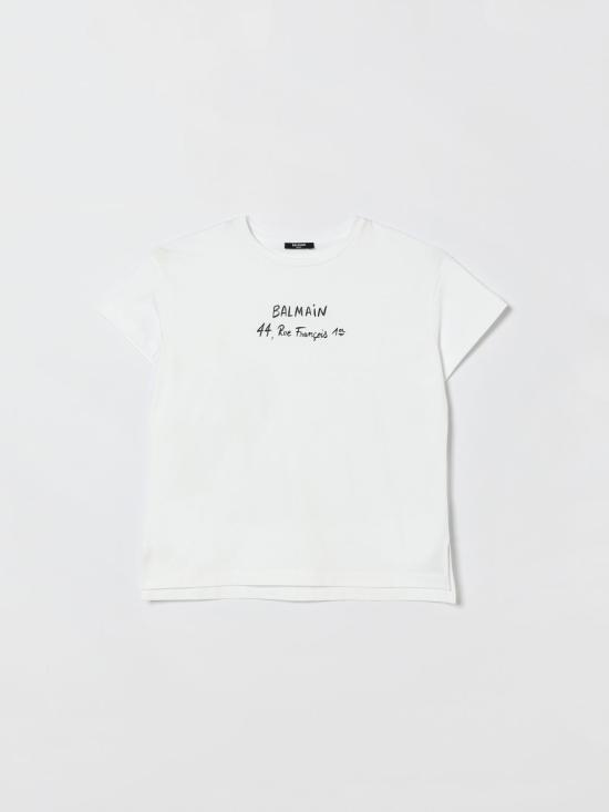 26SS [키즈] 발망 티셔츠 BY8B11Z3672 100NE White