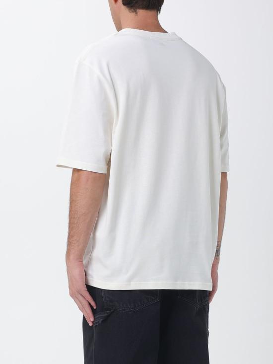 26SS 아미 화이트 코튼 드 하트 엠보스 티셔츠 UTS357726 136 White - AMI