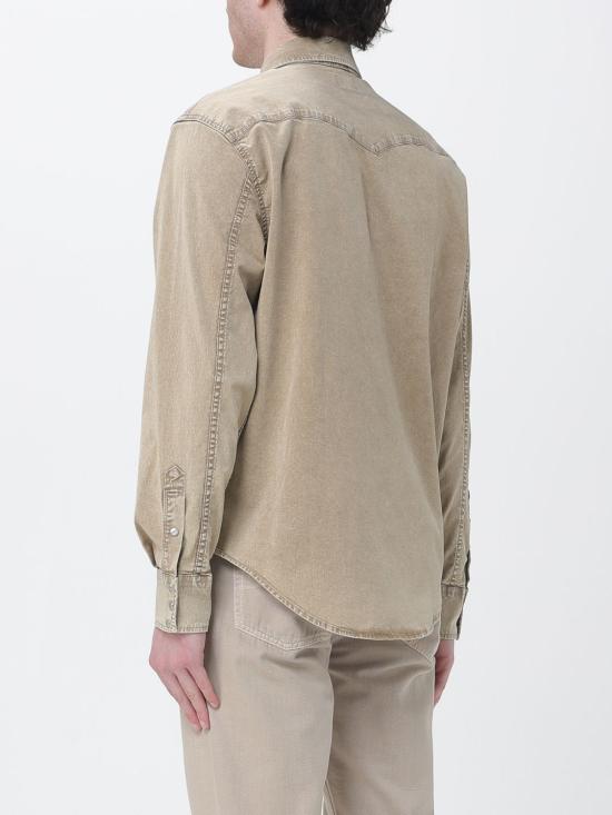 26SS 돈답 긴팔 셔츠 UC343RGSE106TMG9 733 Brown - DONDUP