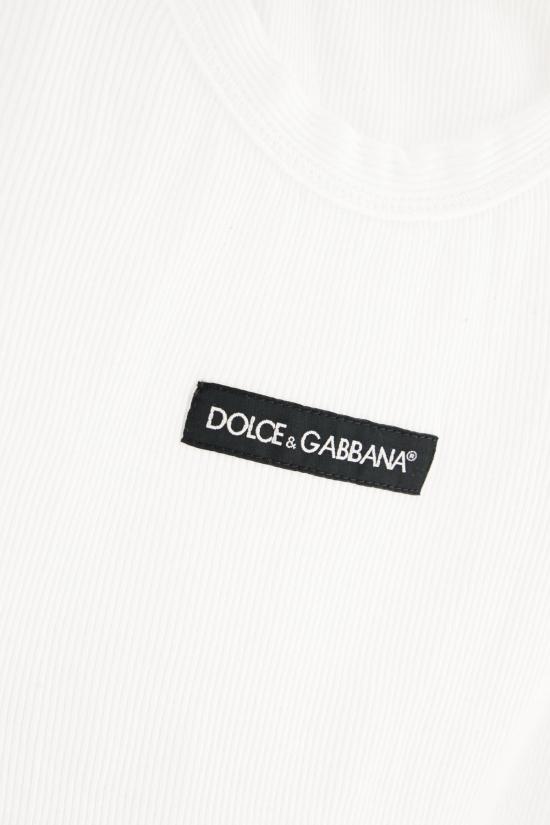 26SS 돌체앤가바나 민소매 티셔츠 G8PA8TG7P3IW0800 WHITE - DOLCE & GABBANA