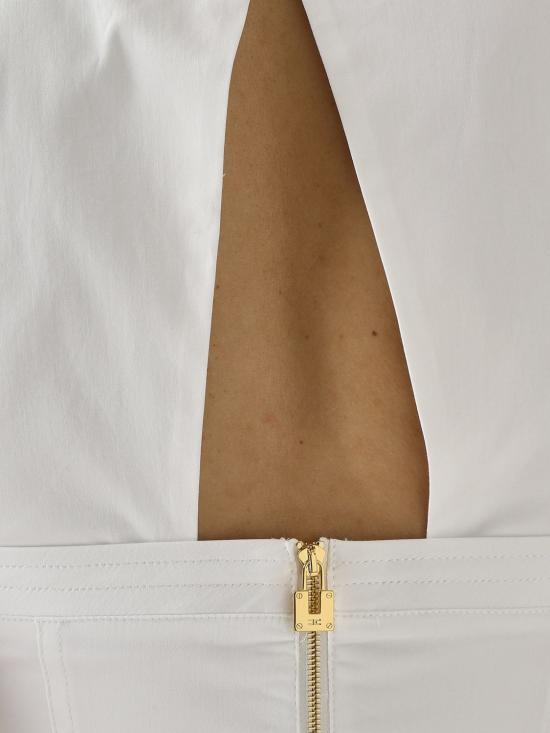 26SS 엘리자베타프랜치 민소매 티셔츠 TO05462E2 100 White - ELISABETTA FRANCHI