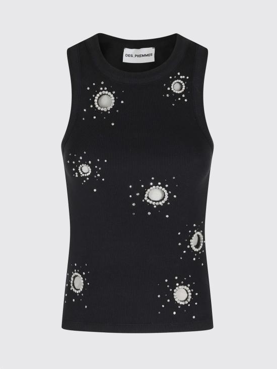 26SS 데 펨메스 민소매 티셔츠 D101JH D0900 Black - DES PHEMMES