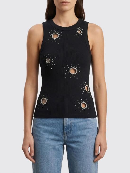 26SS 데 펨메스 민소매 티셔츠 D101JH D0900 Black