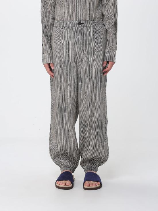 26SS 엠포리오 아르마니 스트레이트 팬츠 EM005490AF14214 F1183 Black 1