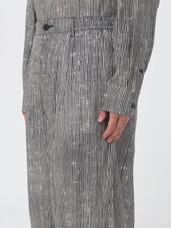 26SS 엠포리오 아르마니 스트레이트 팬츠 EM005490AF14214 F1183 Black 1 - EMPORIO ARMANI