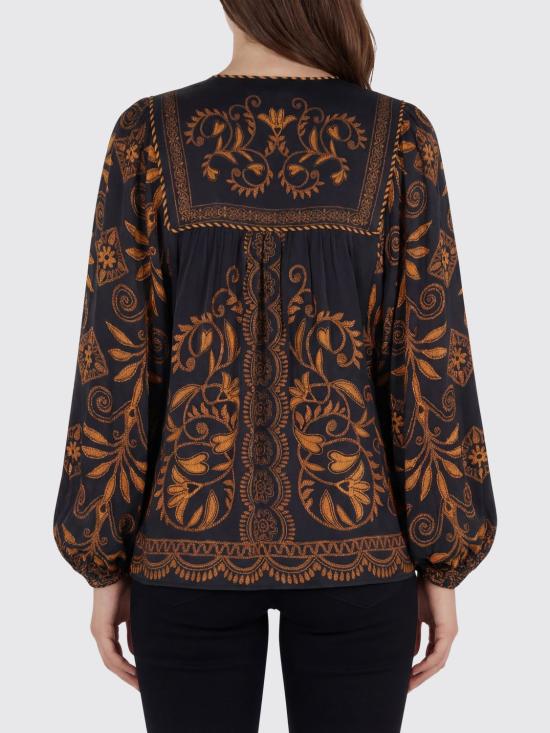 26SS 팜 리오 블라우스 344144 26028 Black - FARM RIO