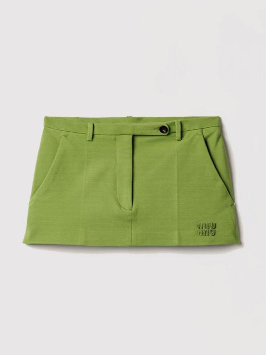 26SS 미우미우 숏 스커트 MG2573SOOO18FQ F0089 Green