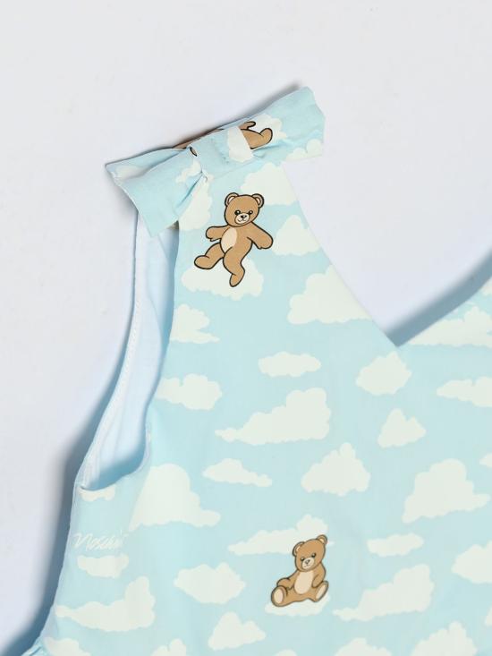 26SS [키즈] 모스키노 원피스 MDV0DNLLB61 83679 Blue - MOSCHINO