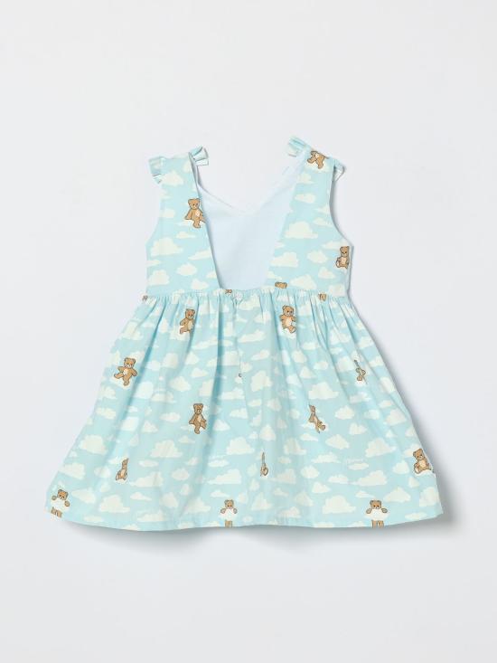 26SS [키즈] 모스키노 원피스 MDV0DNLLB61 83679 Blue - MOSCHINO